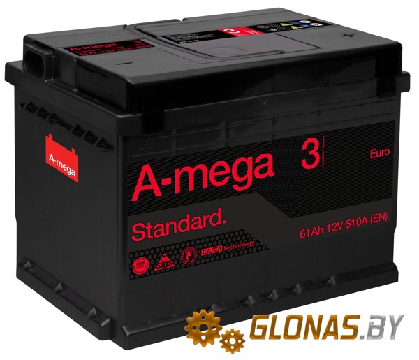 A-Mega Standard R+ (61Ah)