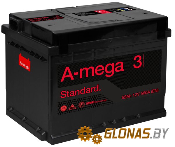 A-Mega Standard R+ (62Ah)