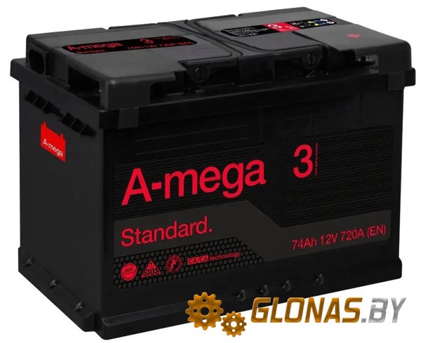 A-Mega Standard R+ (74Ah)