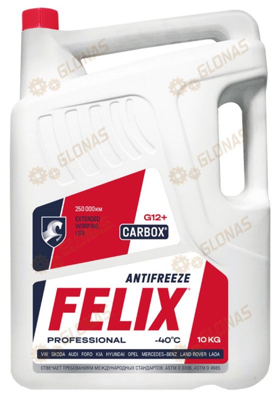 Антифриз Felix Carbox G12+ красный 10кг