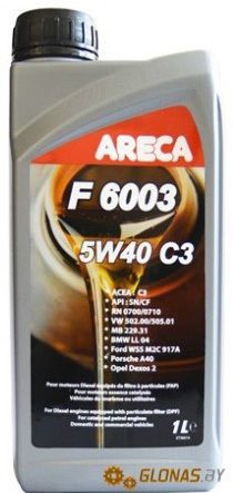 Areca F6003 5W-40 C3 1л [11161]