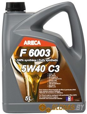 Areca F6003 5W-40 C3 5л [11162]