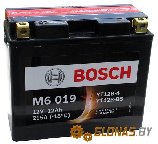 Bosch M6 AGM M6019 YT12B-4/YT12B-BS (12Ah)