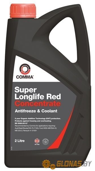 Comma Super Longlife Red - Concentrated 2л