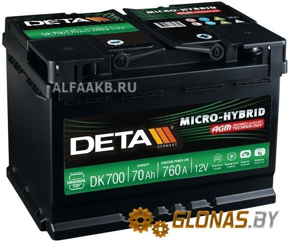 Deta Micro-Hybrid AGM DK700 (70Ah)