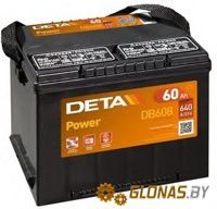 Deta Power R (60Ah) боковые клемы - фото
