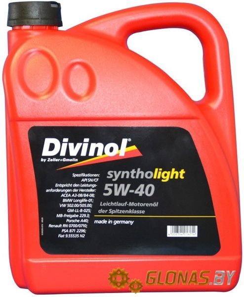Divinol Syntholight 5W-40 5л