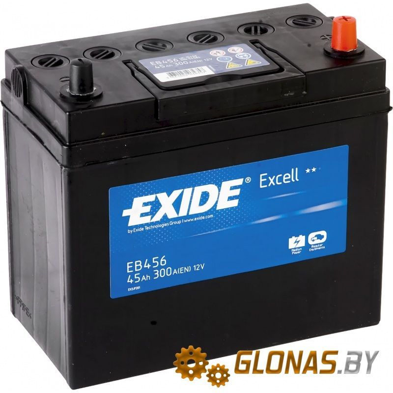 Exide Excell EB456 R+ (45Ah)