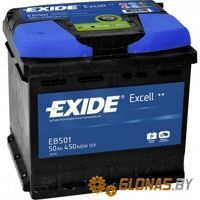 Exide Excell EB501 L+ (50Ah) - фото