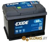 Exide Excell EB602 R+ (60Ah) - фото