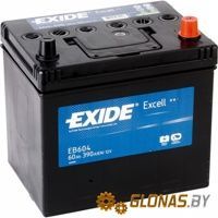 Exide Excell EB604 R+ (60Ah) - фото