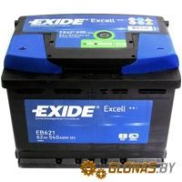 Exide Excell EB621 L+ (62Ah) - фото