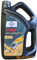 Fuchs Titan GT1 Longlife IV 0W-20 5л - фото
