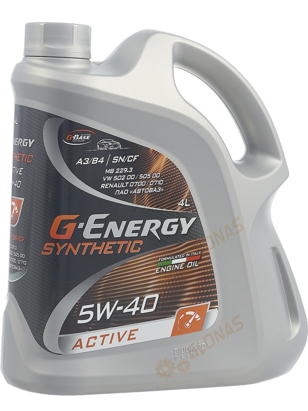 G-Energy Synthetic Active 5w-40 4л