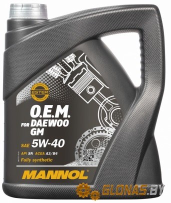 Mannol O.E.M. for Daewoo GM 5W-40 4л