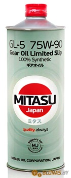 Mitasu MJ-411 GEAR OIL GL-5 75W-90 LSD 100% Synthetic 1л