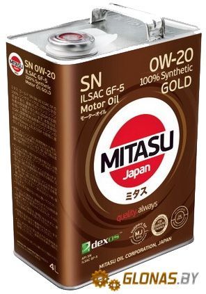 Mitasu MJ-102 0W-20 4л