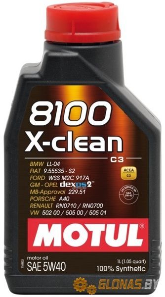 Motul 8100 X-clean 5W-40 C3 1л