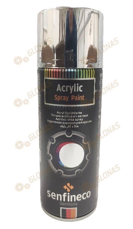 Senfineco Paint Acrylic Chrome Bright 400мл хром