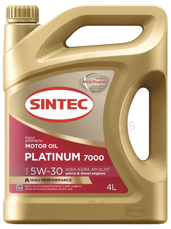 Sintec Platinum 7000 5w-30 SL/CF 4л