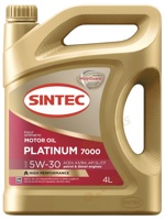 Sintec Platinum 7000 5w-30 SL/CF 4л - фото