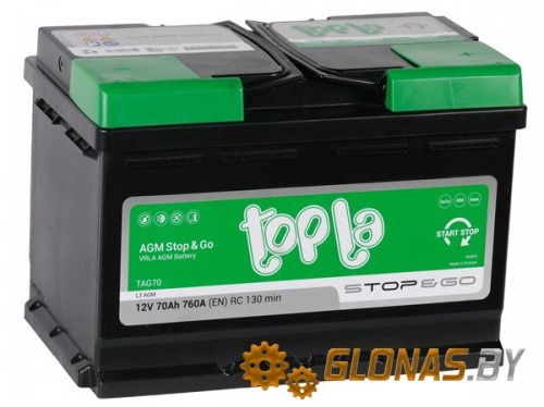 Topla TOP AGM Stop&Go TAG70 (70 А·ч)