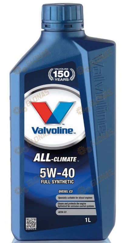Valvoline All-Climate Diesel C3 5W-40 1л