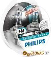 Philips H4 X-Treme Vision +130% 2шт - фото