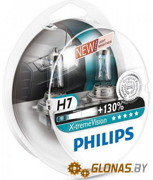 Philips H7 X-Treme Vision +130% 2шт ? ? купить в Минске и РБ