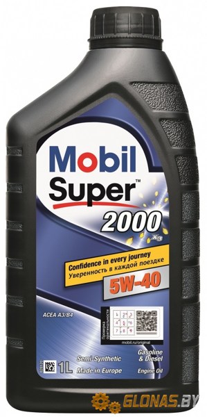 Mobil Super 2000 x3 5W-40 1л