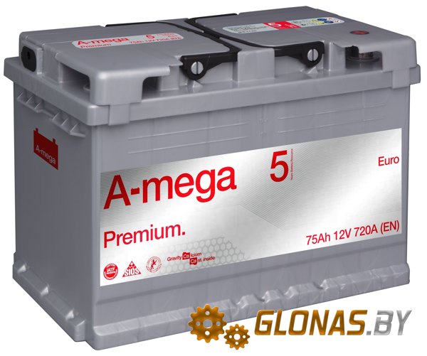 A-Mega Premium R+ (75Ah) low