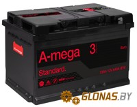 A-Mega Standard R+ (73Ah) низкая - фото
