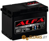 ALFA Hybrid 75 R (75 А·ч) - фото