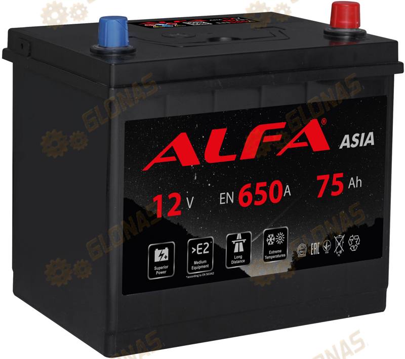 Alfa Asia 75 JR (75 А·ч)