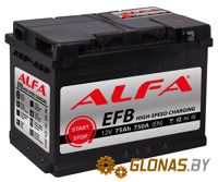 ALFA EFB 75 R (75 А·ч) - фото