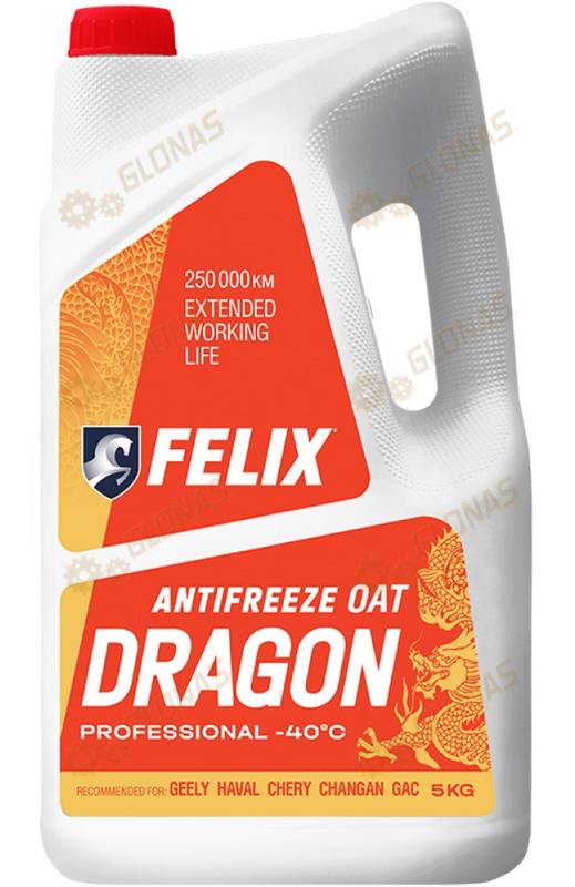 Антифриз Felix Dragon G12+ красный 5кг