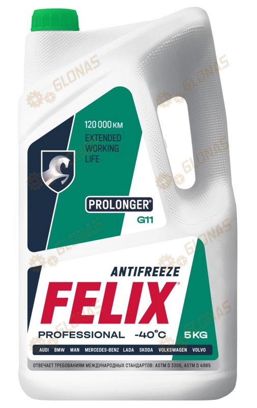Антифриз Felix Prolonger G11 зеленый 5кг