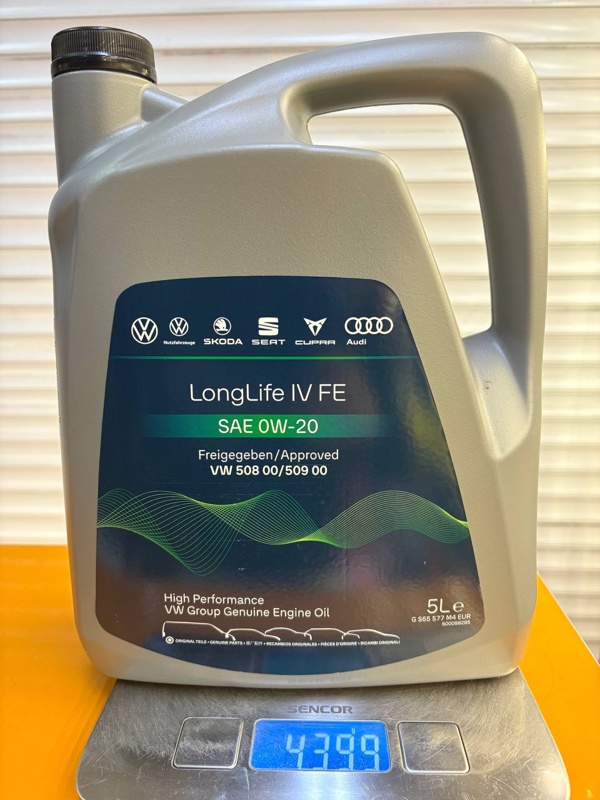 Audi Volkswagen VAG VW LongLife IV FE 0w-20 5л (EU)