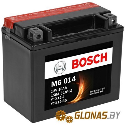 Bosch M6 AGM M6014 YTX12-4/YTX12-BS (10Ah)