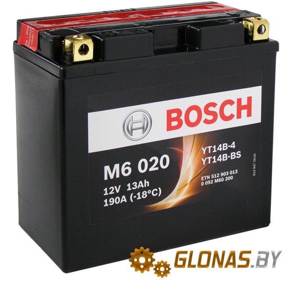 Bosch M6 AGM M6020 YT14B-4/YT14B-BS (12Ah)
