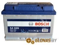 Bosch S4 Silver S4009 (74Ah) плюс слева - фото