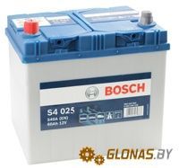 Bosch S4 Silver S4025 (60Ah) плюс слева - фото