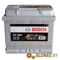 Bosch S5 Silver Plus S5006 (63Ah) плюс слева - фото
