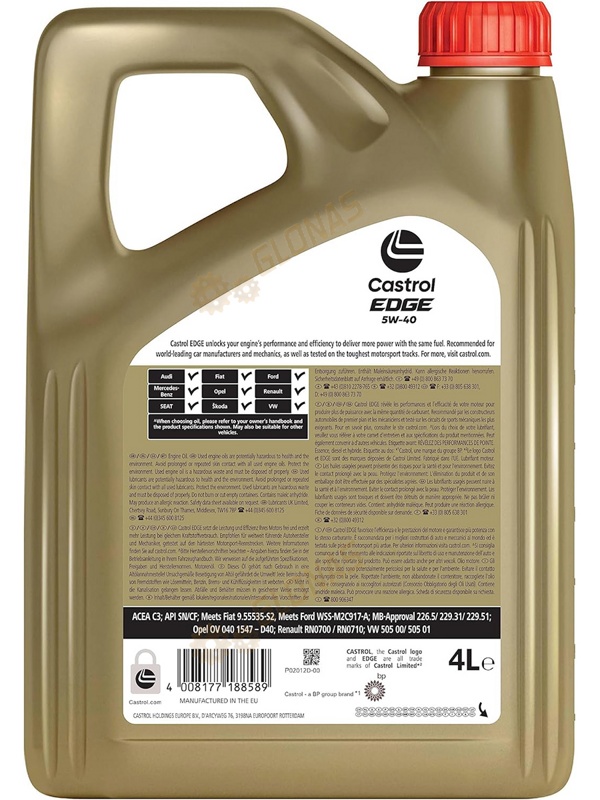 Castrol Edge 5w-40 C3 4л
