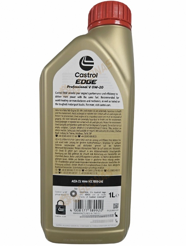 Castrol EDGE Professional V 0W-20 1л