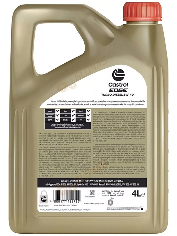 Castrol Edge Turbo Diesel 5W-40 4л
