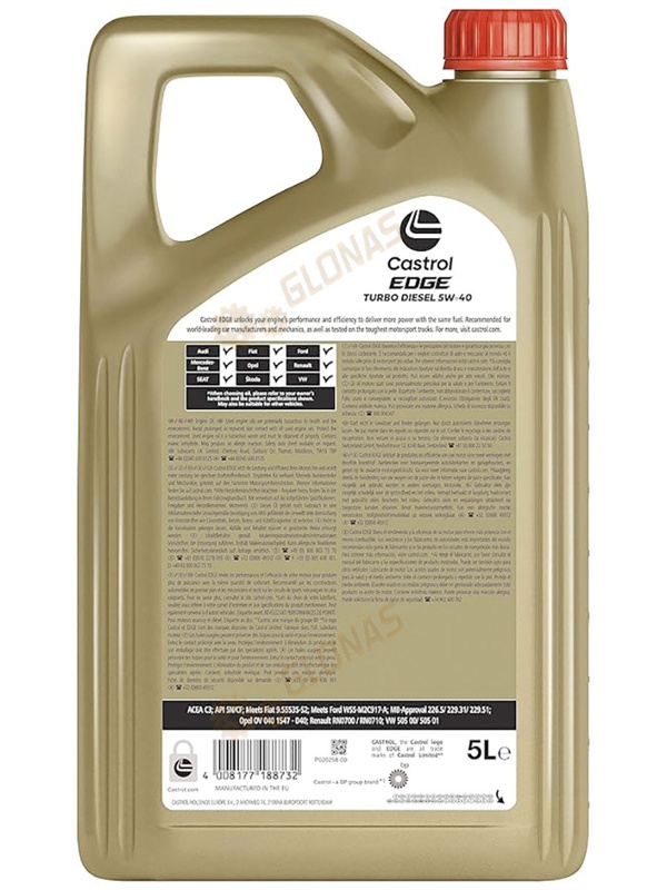 Castrol Edge Turbo Diesel 5W-40 5л