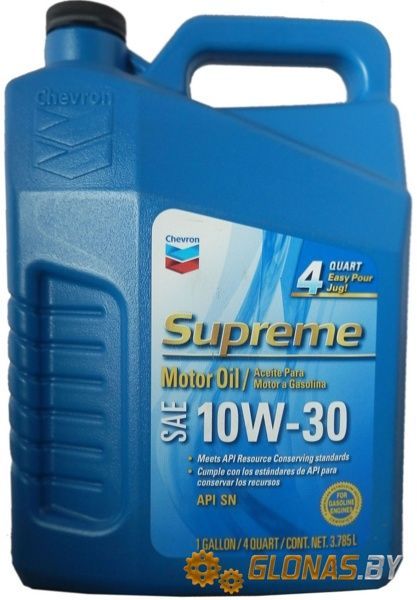 Chevron Supreme Motor Oil 10W-30 3.946л