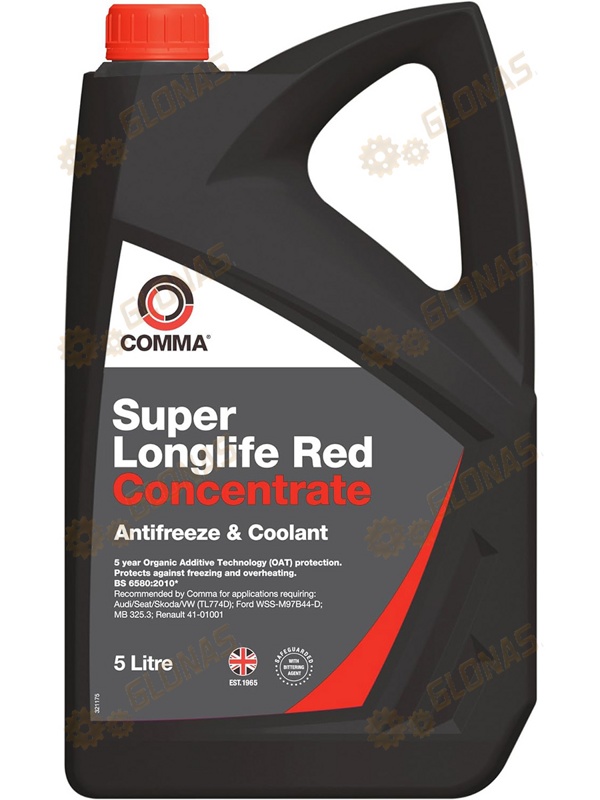 Comma Super Longlife Red - Concentrated 5л