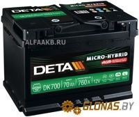 Deta Micro-Hybrid AGM DK700 (70Ah) - фото